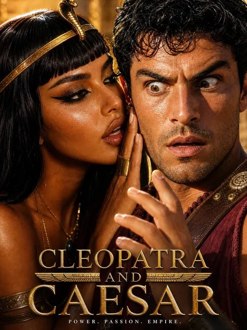 Cleopatra and Caesar poster, Candy AI Shorts