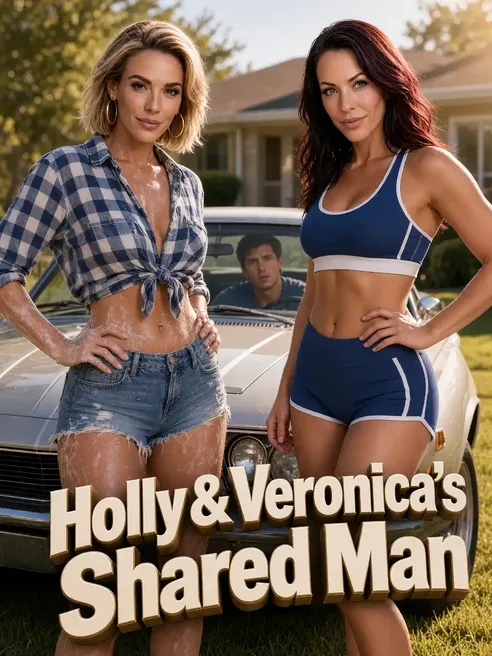 Holly & Veronica's Shared man poster on Candy AI Shorts